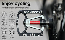 Load image into Gallery viewer, 3 Bearings Bicycle Pedals Ultralight Anti-Slip Road Bike Pedal Cycling Sealed Bearing Bike Pedals Mountain Bike Pedals Composite Bearing Bicycle Pedals With Wide Flat Platform
