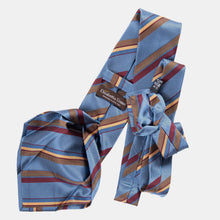 Load image into Gallery viewer, Battisti - Silk Jacquard Tie - Steel Blue
