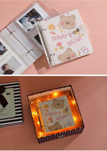Load image into Gallery viewer, 3 Inch Polaroid Photo Album Cute Bear Transparent Jewelry Small Card Collection Storage Book Mini Leaf Scrapbook Paper Baby Family Scrapbook Albums
