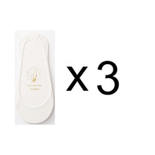 Load image into Gallery viewer, 3 Pairs Invisible Boat Socks Women Summer Silicone Non-Slip Socks for High Invisible Heels Ice Silk Socks for Women
