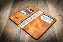 Load image into Gallery viewer, Badge Long Wallet - Saddle Tan
