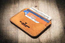 Load image into Gallery viewer, Pflugerville Card Wallet - Saddle Tan
