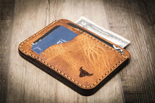 Load image into Gallery viewer, Mansfield Minimalist Wallet - Saddle Tan
