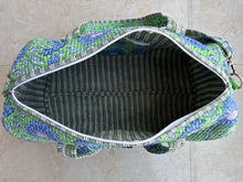 Load image into Gallery viewer, SC - ETA 2/10 - Alice Green and Blue Floral Duffel Bag

