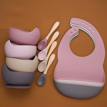 Load image into Gallery viewer, Silicone Baby Feeding Tableware Set - # BAGE21110001
