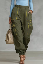 Load image into Gallery viewer, Women's High Waist Multi-Pocket Cargo Work Pants – Tapered Trousers
