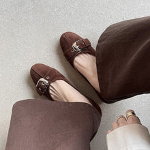 Load image into Gallery viewer, Women's Round Toe Low-Cut Office Heels – Casual Mid-Heel Shoes

