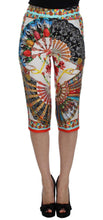 Load image into Gallery viewer, Dolce &amp; Gabbana Multicolor Majolica Sicily Silk Pants
