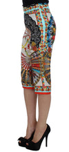 Load image into Gallery viewer, Dolce &amp; Gabbana Multicolor Majolica Sicily Silk Pants
