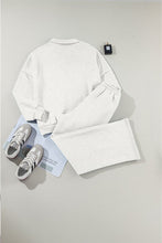 Load image into Gallery viewer, Solid Zip-Up Jacket and Drawstring Pants Set
