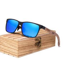 Load image into Gallery viewer, Luxury  Bamboo Wood Design Polarized Elegant High Quality Men Sunglasses Mirror Lens Handmade Fashion UV400 Eyewear Accessories
