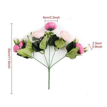 Load image into Gallery viewer, 30cm Artificial Silk Peony Flowers Bouquet for Home Decoration -  Faux Christmas Flowers &amp; Wedding Flowers
