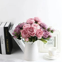 Load image into Gallery viewer, 30cm Artificial Silk Peony Flowers Bouquet for Home Decoration -  Faux Christmas Flowers &amp; Wedding Flowers
