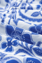 Load image into Gallery viewer, Royal Blue Printed Puff Sleeve Dress Stylish &amp; Feminine Statement Dress For Every Occasion
