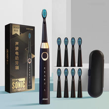 Load image into Gallery viewer, Sonic Electric Toothbrush For Adults And Kids Brush Heads Travel Case Included and Folding Cup 5 Modes USB Rechargeable Bulid in 2 Mins Timer 40000 VPM M10 Smart Ultrasonic Teethbrush Travel Case Oral Care Brush 8 Teeth Heads
