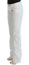 Load image into Gallery viewer, Costume National White Cotton Slim Fit Denim Bootcut Jeans

