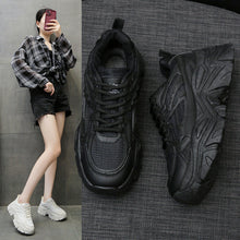 Load image into Gallery viewer, Thick-Bottom Breathable White Shoes for Women — Stylish &amp; Cushioned
