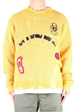 Load image into Gallery viewer, KIWI Heavy Gauge Ripped Knit Sweater with patches
