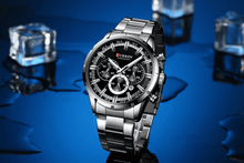 Load image into Gallery viewer, Men's Sports  Waterproof Stainless Steel Watch With Chronometers And Special Date Display Unique Design Perfect Gift
