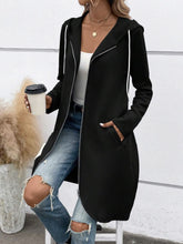 Load image into Gallery viewer, Street Zip Hooded Velvet-Lined Sweatshirt Women | Cozy Streetwear
