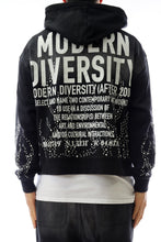 Load image into Gallery viewer, PANTHEON French Terry Long Sleeve Crop Top Full Zip Hoodie
