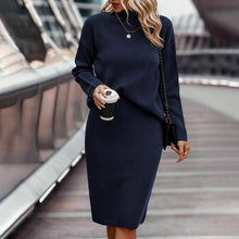 Load image into Gallery viewer, Women's Two Piece Set - Pullover Sweater &amp; Bodycon Skirt Cozy Outfit
