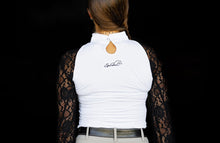 Load image into Gallery viewer, White/Black FULL lace Longsleeve
