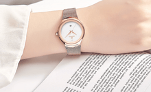 Load image into Gallery viewer, Women's Elegant Stainless Steel Watch With Braided Steel Bracelet Excellent Background Waterproof Wristwatch Unique Design Perfect Gift
