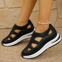 Load image into Gallery viewer, Women's Chunky Sole Closed-Toe Sandals – Soft Sole Velcro Strap
