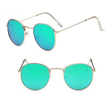 Load image into Gallery viewer, Leon Elegant Unisex Woman and Man Classic Round  Sunglasses Designer Glasses Lady Round Luxury Retro Sunglasses With Vintage Mirror Oculos De Sol Gafas
