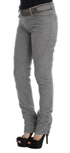 Load image into Gallery viewer, Ermanno Scervino Gray Cotton Slim Fit Casual Bootcut Pants
