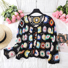 Load image into Gallery viewer, Women’s Hollow Hand Crochet Cardigan
