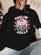 Load image into Gallery viewer, Santa Claus Print Hoodie – Women’s Christmas Pullover
