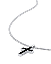 Load image into Gallery viewer, Stone Cross Pendant - Black Onyx
