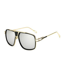 Load image into Gallery viewer, Modern Classic Oversized Men Sunglasses Luxury Brand New Glasses Square With High Quality Metal Frame and Polarized Mirror Glasses  Oculos de sol With  UV400 Prodection for Sun

