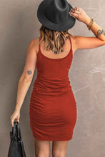 Load image into Gallery viewer, Spaghetti StrapRuched : Mini Dress
