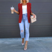 Load image into Gallery viewer, Women’s Open‑Front Casual Blazer

