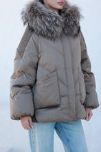 Load image into Gallery viewer, Genuine Fur Trim Down Fill Coat
