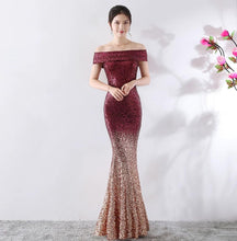 Load image into Gallery viewer, Birthday Party Dress Slimming Host Long Dress

