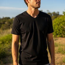 Load image into Gallery viewer, Mens Crew neck 3 Pack Solid 100% Cotton Double Neck Ribbed S-5XL
