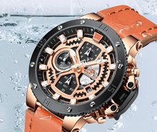 Load image into Gallery viewer, Men's Casual Waterproof Watch With Chronometers And Fluorescent Hands Excellent Design Perfect Gift
