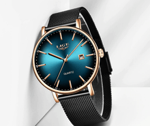Load image into Gallery viewer, Men's Elegant  Watch With Stainless Steel Straps And Special Date Display Excellent Look Unique Design Perfect Gift
