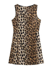Load image into Gallery viewer, Leopard Print Sleeveless : Mini Dress
