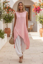 Load image into Gallery viewer, Women's Sleeveless Asymmetric Tunic &amp; Harem Pants Two-Piece Set
