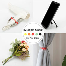 Load image into Gallery viewer, 10 Pcs 18 Inch Silicone Cable Ties Reusable Rubber Twist Ties for Indoor Outdoor
