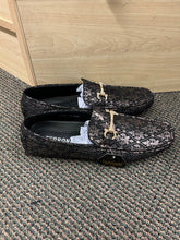 Load image into Gallery viewer, Terroni Italian Design Gold Saints Print Design Men's Slip-on Dress/Driver Shoes 8.5-13
