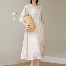 Load image into Gallery viewer, Women's Fashion Personality Linen Dress

