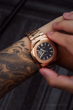Load image into Gallery viewer, Mod Nautilus Rose Gold Skeleton Black
