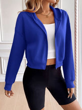 Load image into Gallery viewer, Relaxed Minimalist Zip-Up Dropped Shoulder Hooded Jacket Casual &amp; Comfortable Lightweight Outerwear
