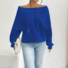 Load image into Gallery viewer, Plus Size Off Shoulder Pullover
